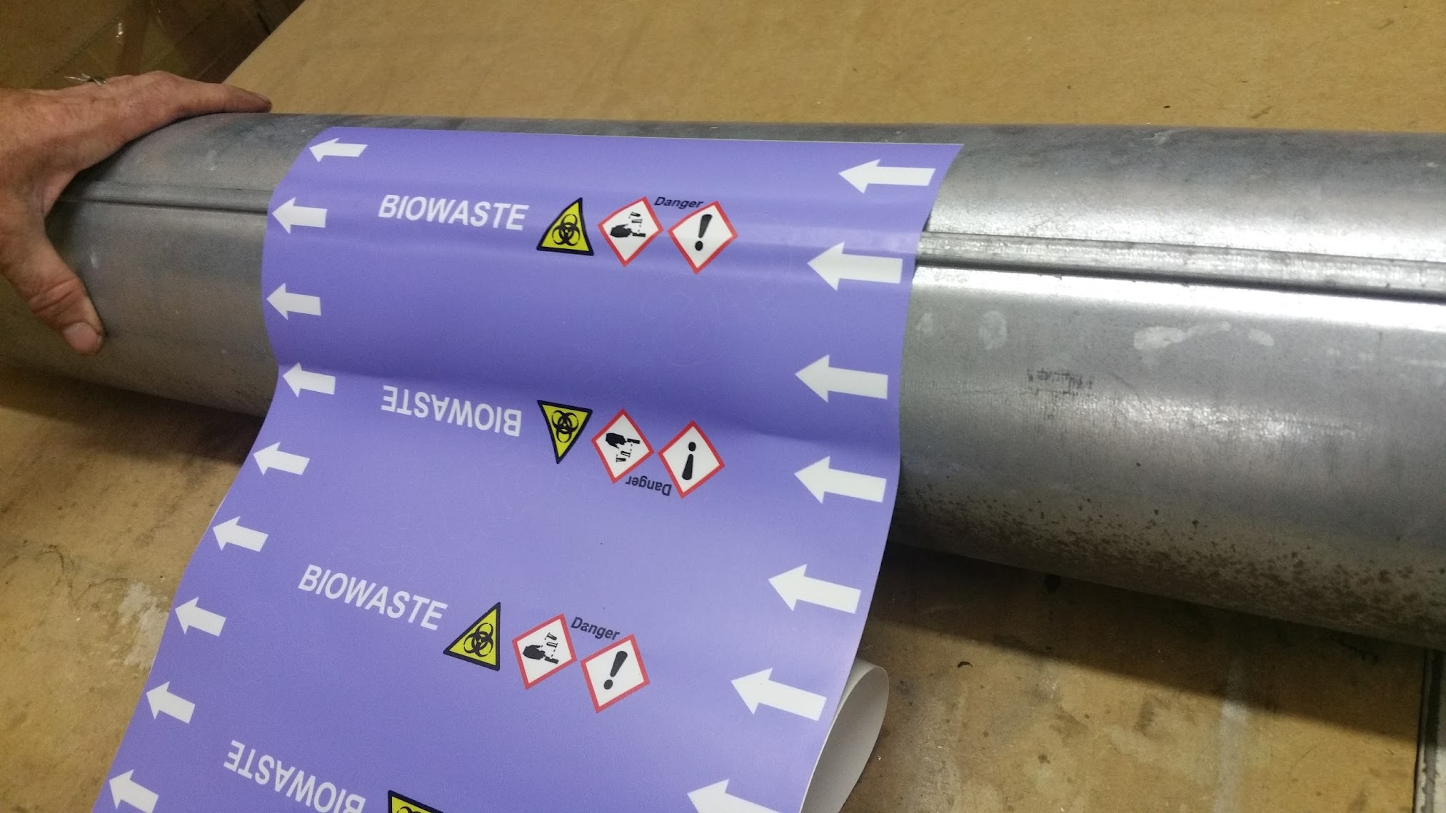 Adhesive Pipeline Identification