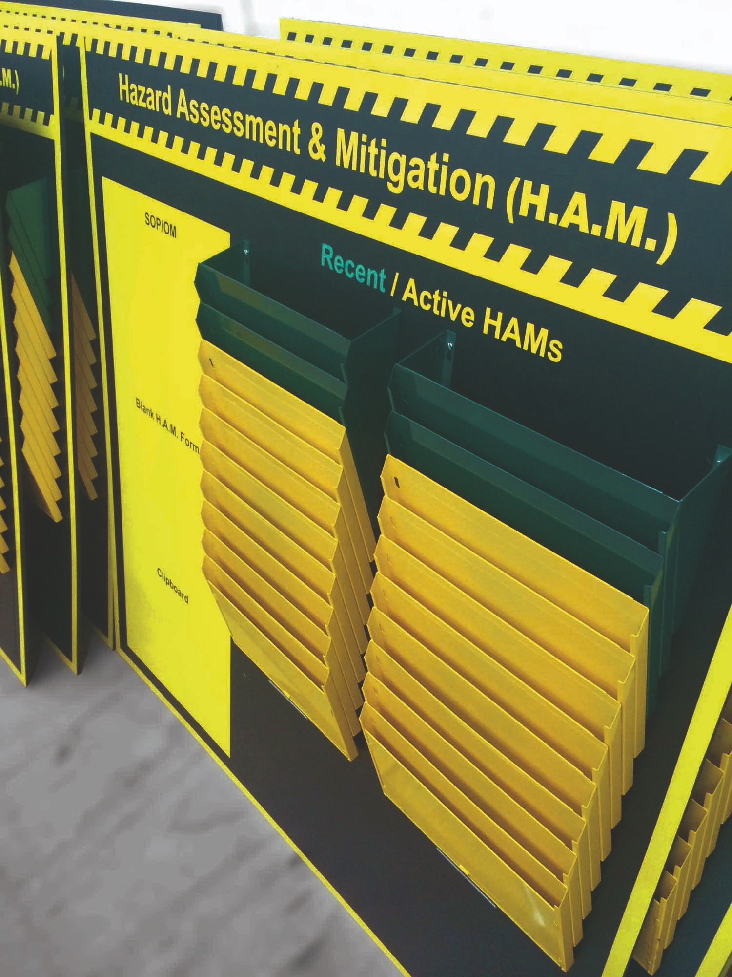 Board with drop Pockets